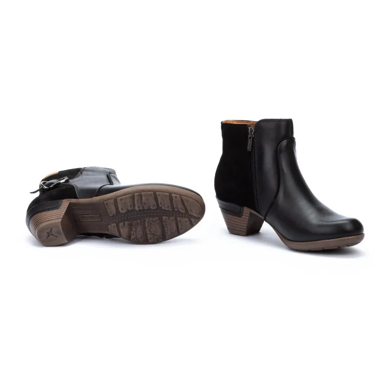 Pikolinos Womens Rotterdam 902-8943C1 Black Leather Ankle Boots - Stylish and Comfortable Footwear for Every Occasion