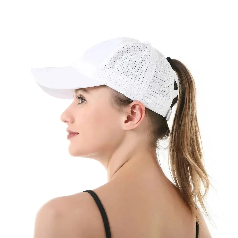 Quick drying breathable female Baseball cap, outdoor light-emitting plate, sunscreen, sun hat, casual card punching, summer