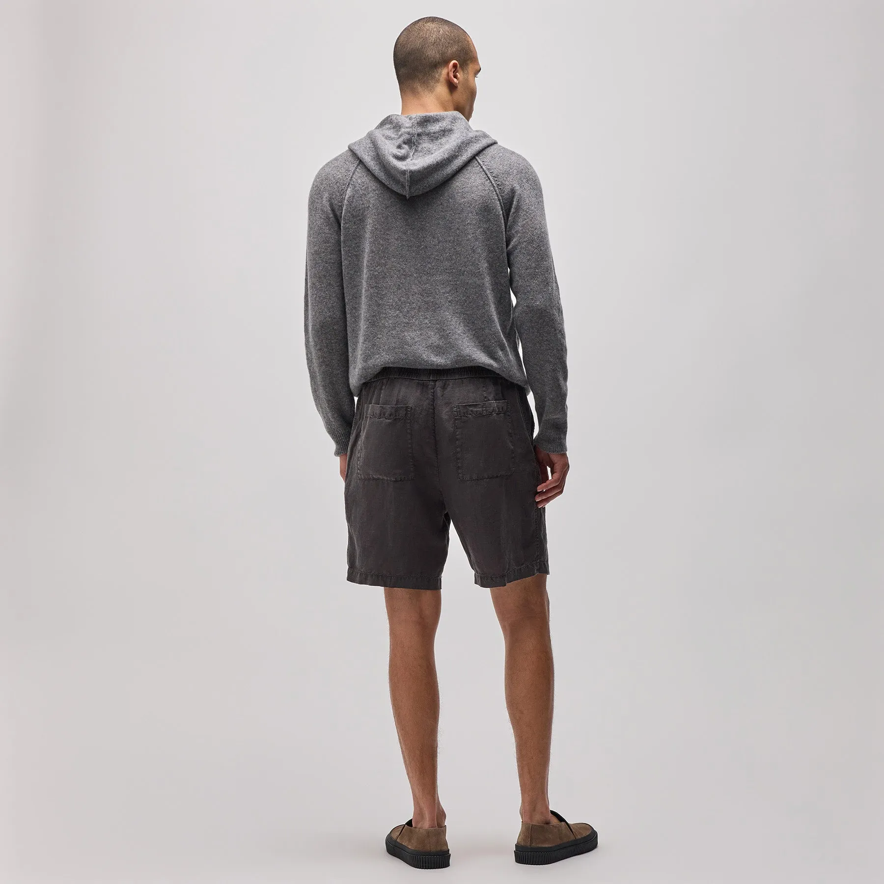 Relaxed Fit Linen Short - Magma Pigment