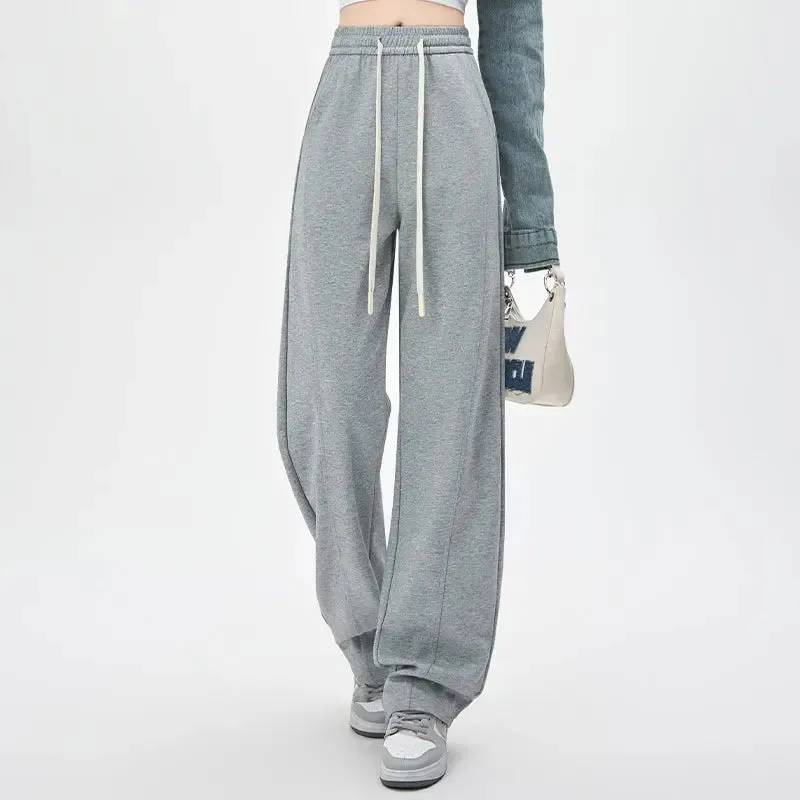 Relaxed Fit Wide-Leg Sweatpants