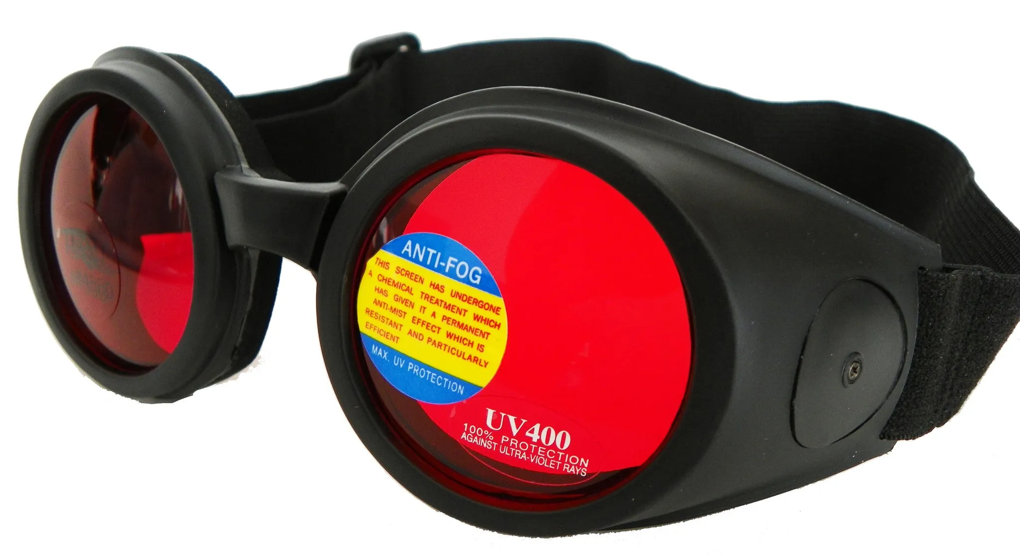 Road Vision Small Round Goggles Burning Moto