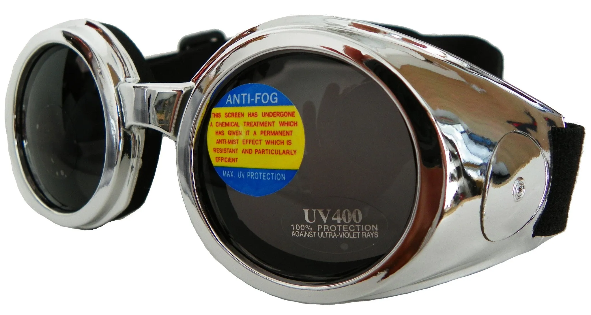 Road Vision Small Round Goggles Burning Moto