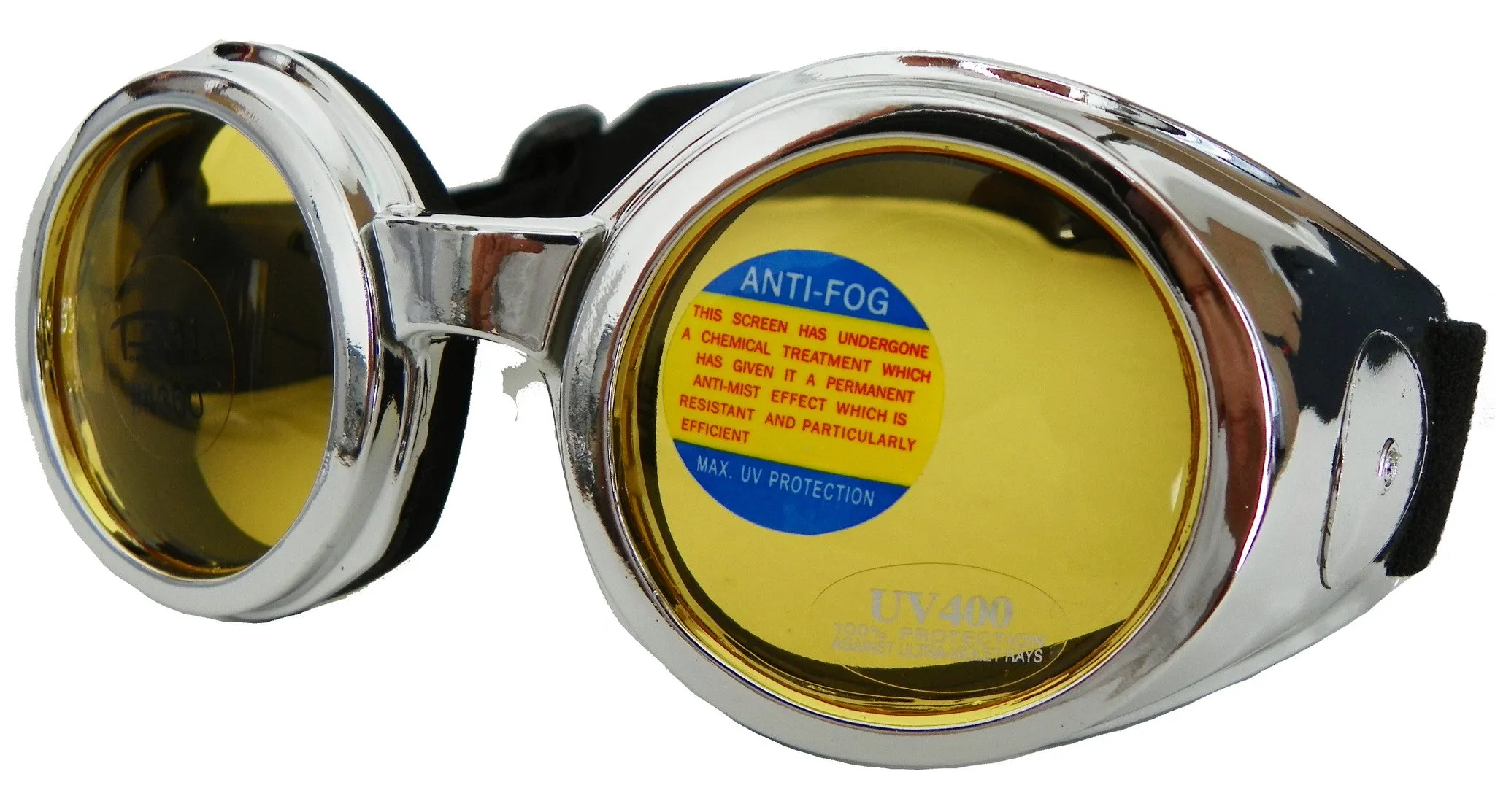 Road Vision Small Round Goggles Burning Moto