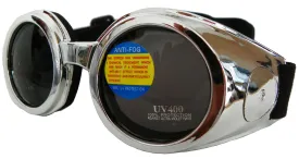 Road Vision Small Round Goggles Burning Moto