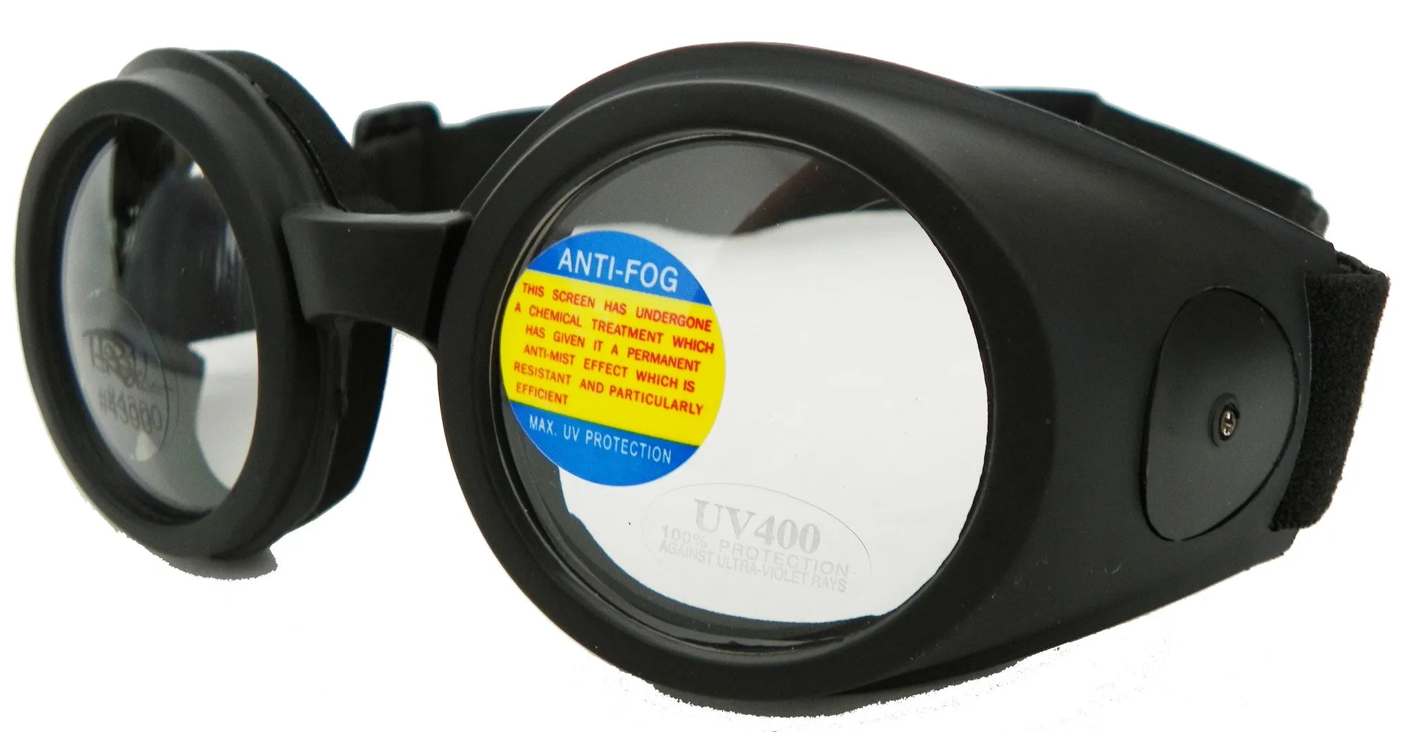 Road Vision Small Round Goggles Burning Moto