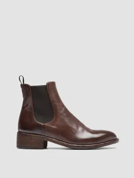 SELINE 002 - Brown Leather Chelsea Boots