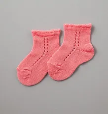 Short Lace Socks Coral