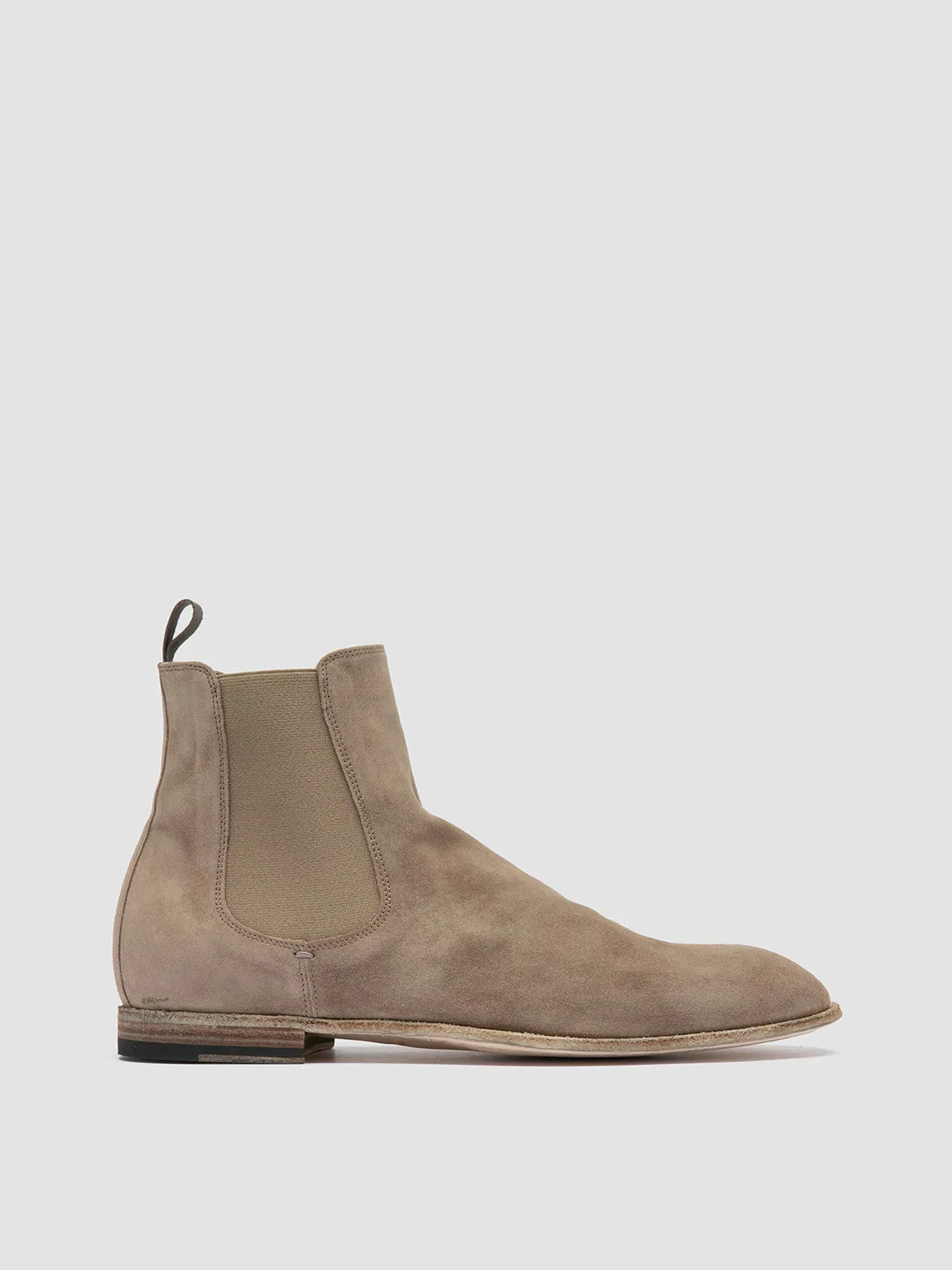 SOLITUDE 004 - Taupe Suede Chelsea Boots