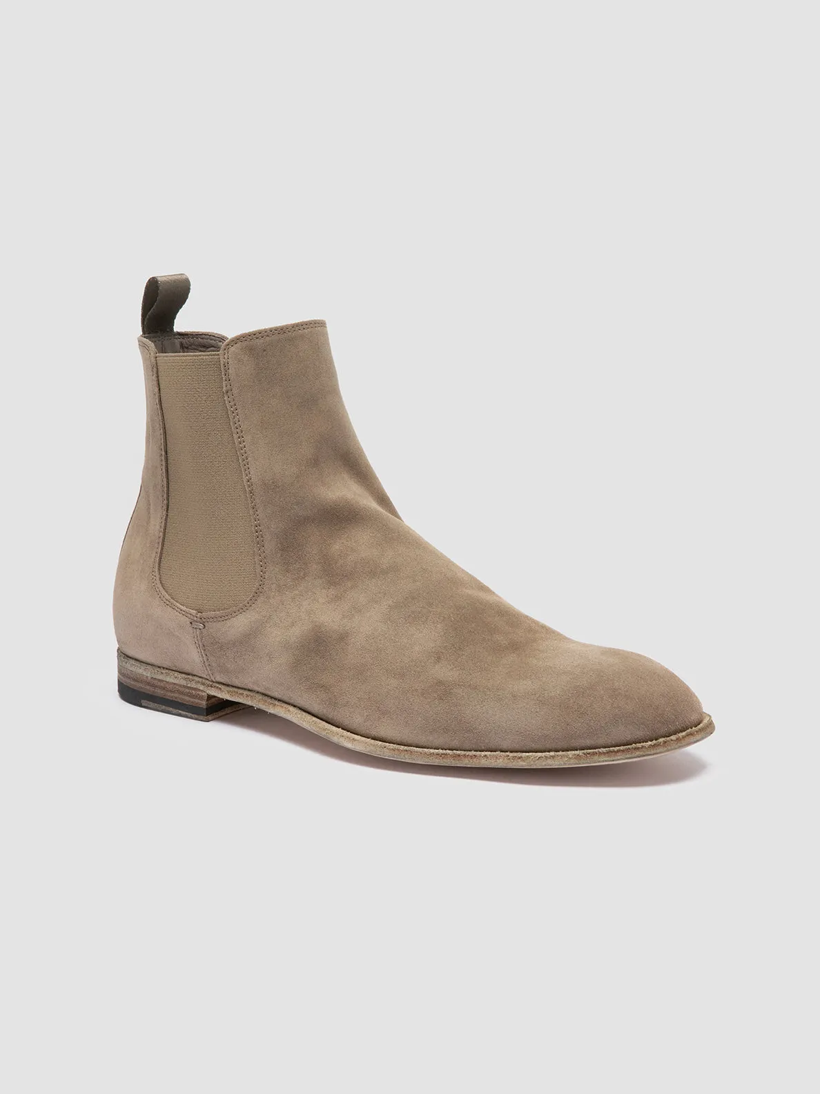 SOLITUDE 004 - Taupe Suede Chelsea Boots