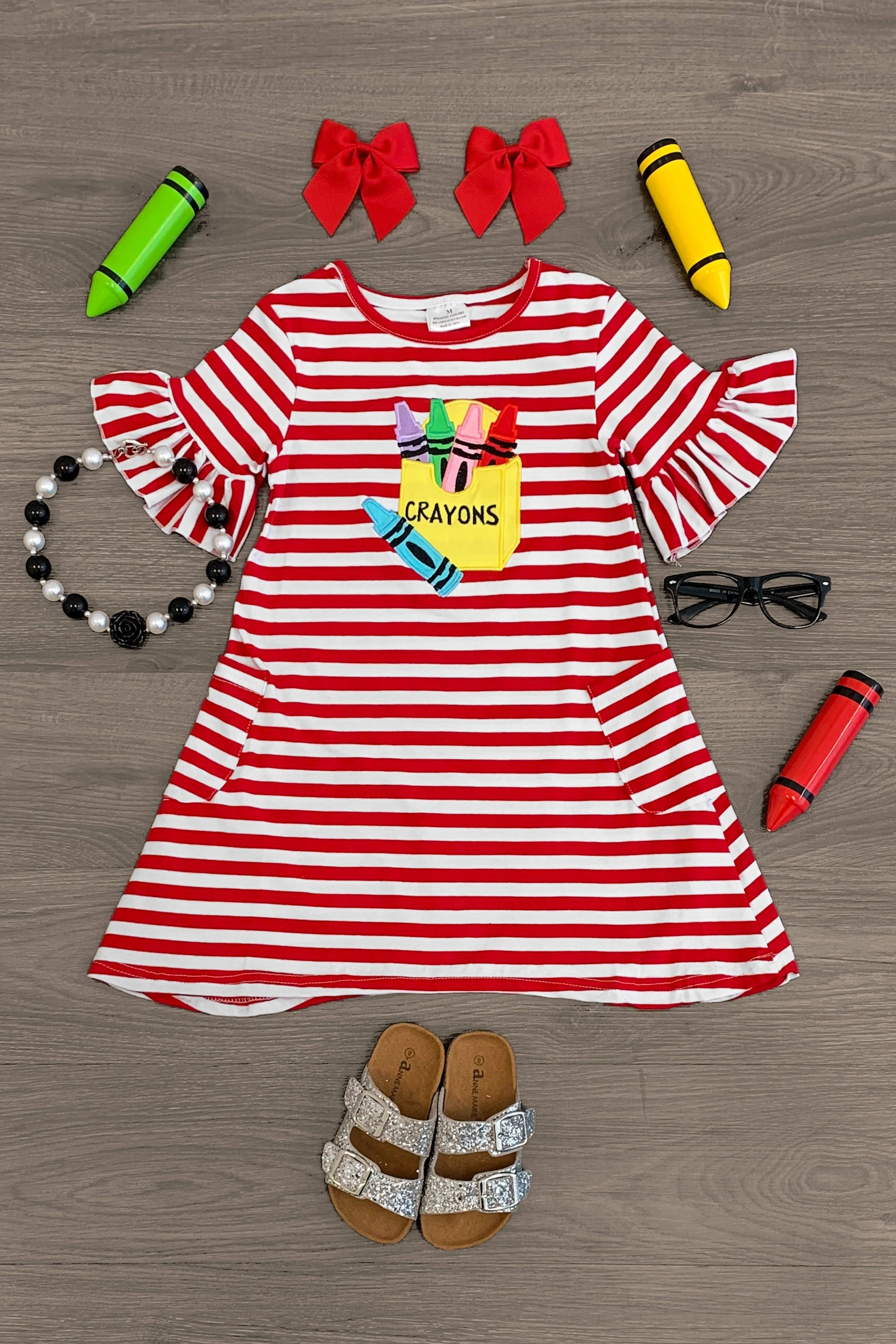 Stripe Crayon Dress