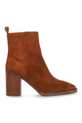 Suede Heeled Ankle Boots