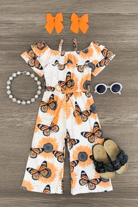 Sunflower Butterfly Jumpsuit