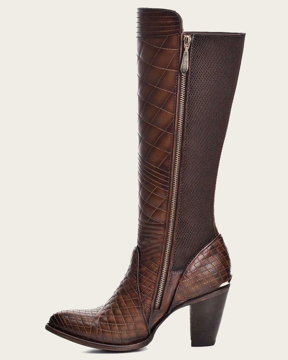 Tall brown boot