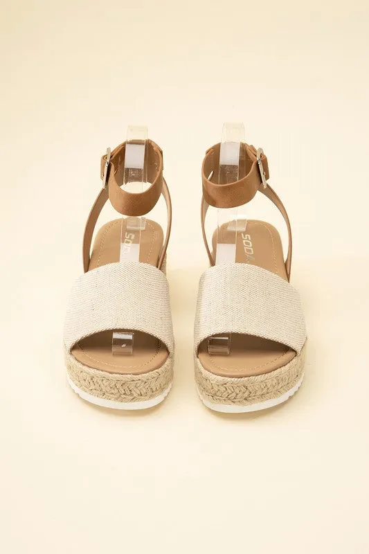 TOPIC-S ESPADRILLE ANKLE STRAP SANDALS