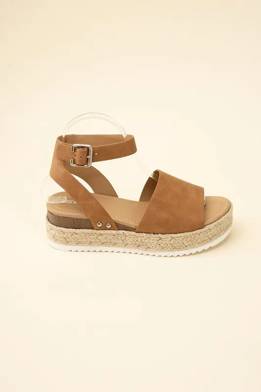 TOPIC-S ESPADRILLE ANKLE STRAP SANDALS