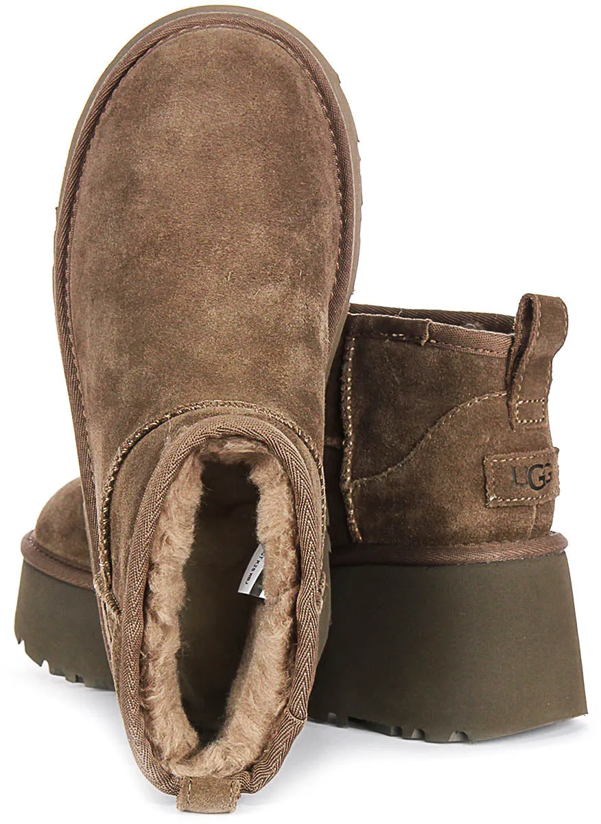 Ugg Australia Ultra Mini Heel In Grey For Women