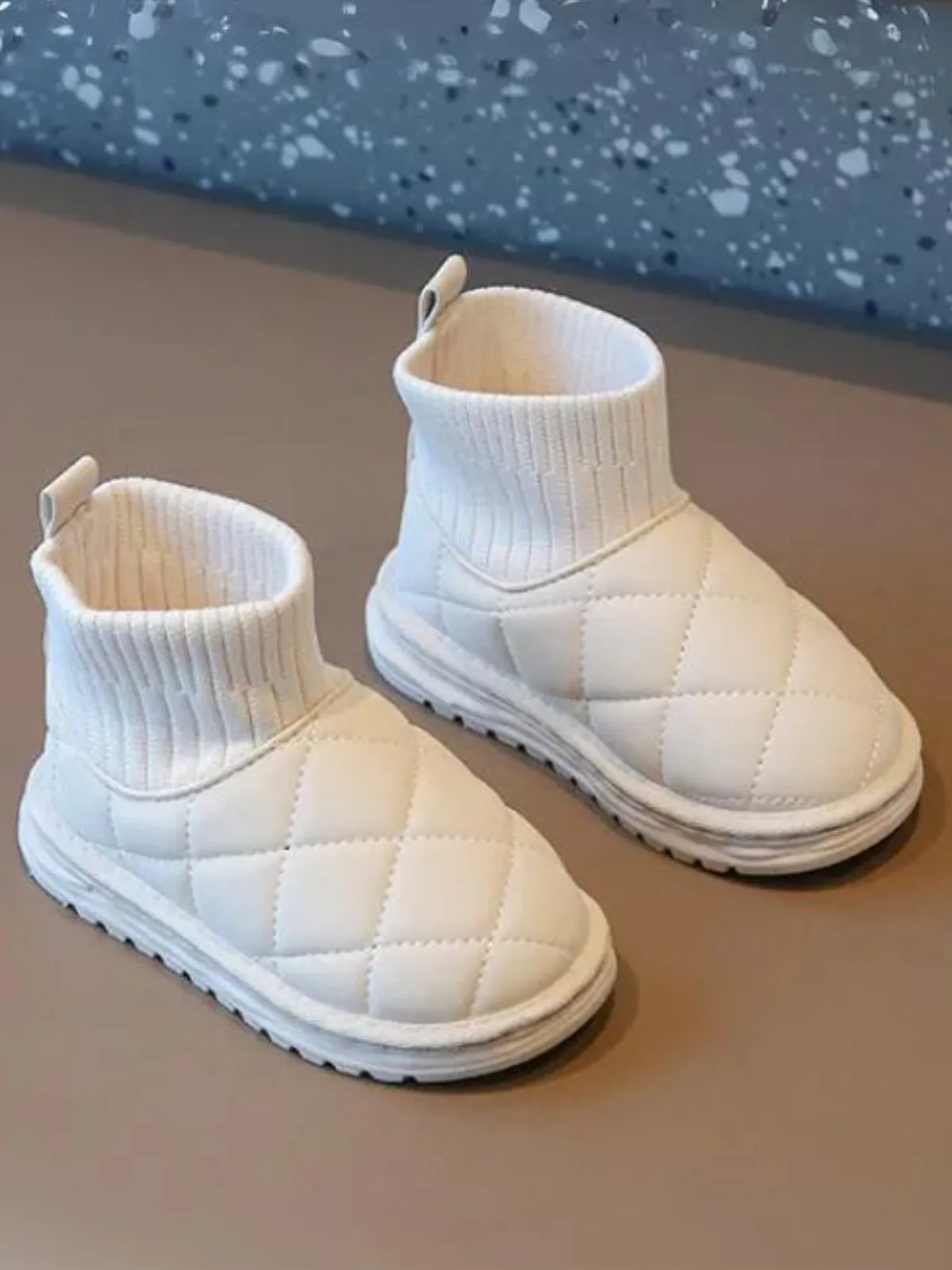 Warm and Glam Quilted Snow Boots by Liv and Mia