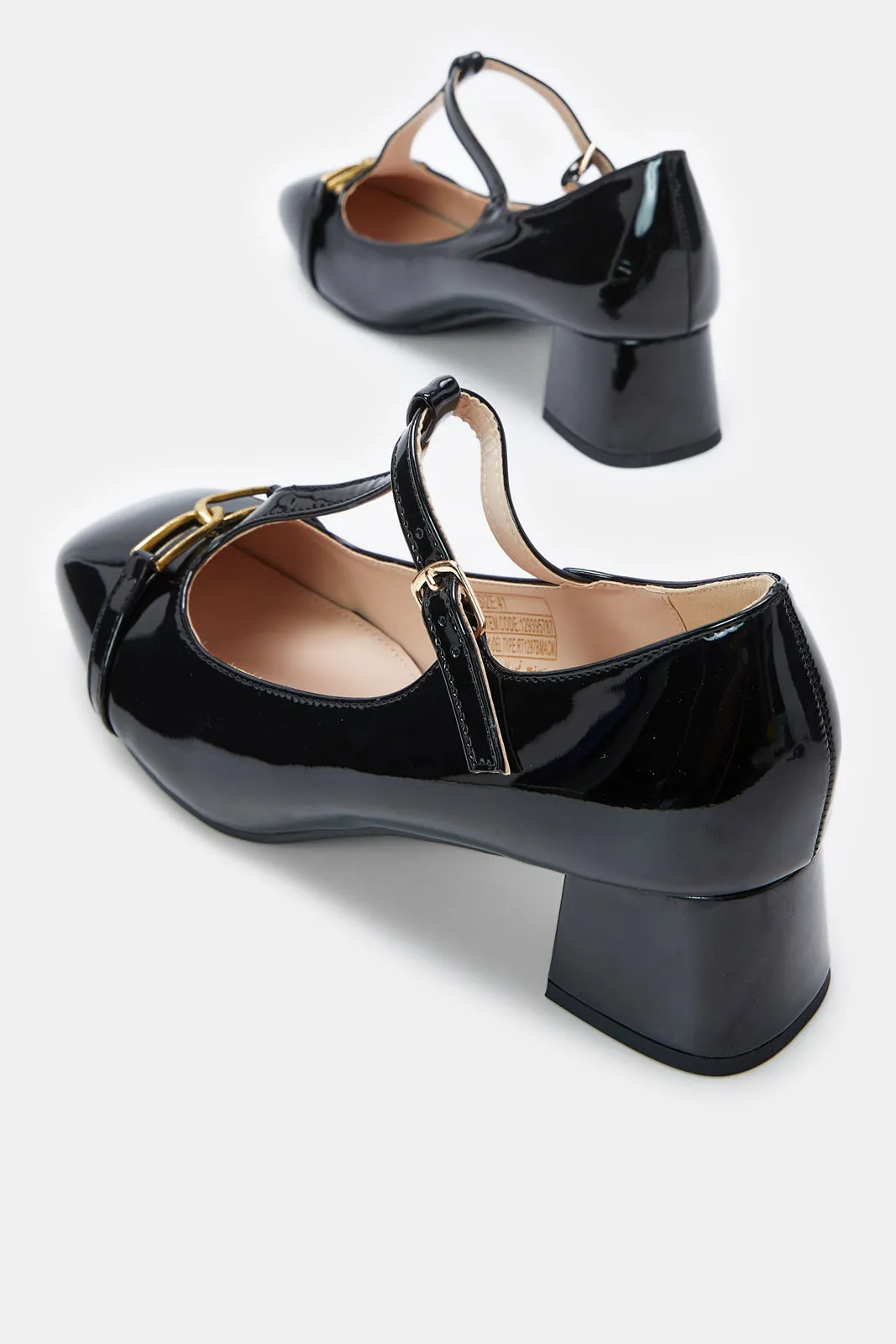 Women Black Patent Mary Jane