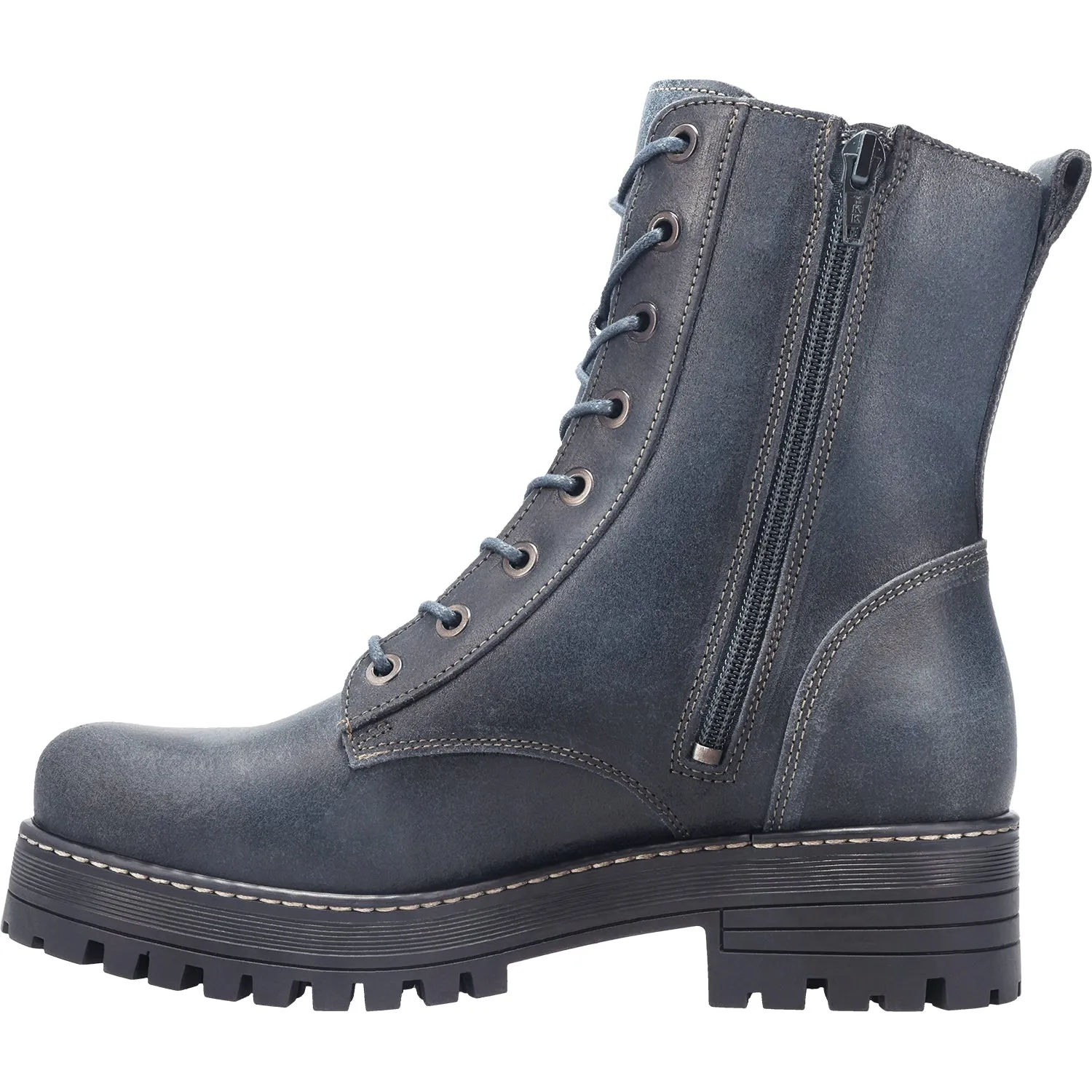 Women's Taos Groupie Dark Blue Rugged Leather