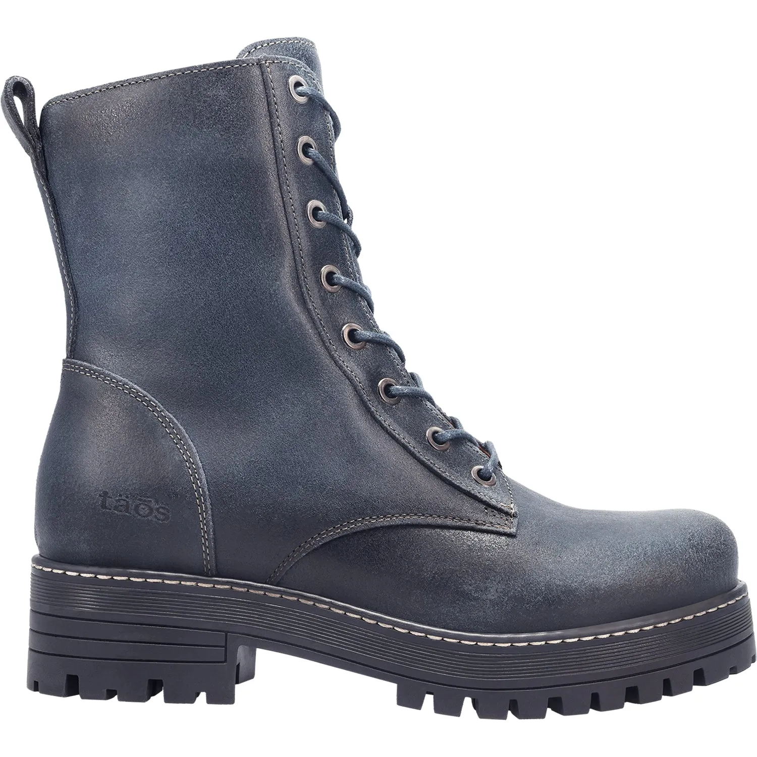 Women's Taos Groupie Dark Blue Rugged Leather